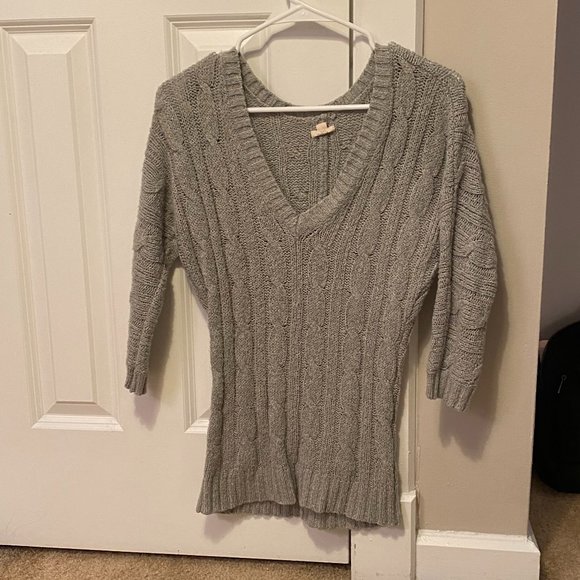 aerie Sweaters - Grey V-neck Sweater from Aerie